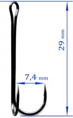 Крючок Kumho DOUBLE HOOK LIGHT 800 №8