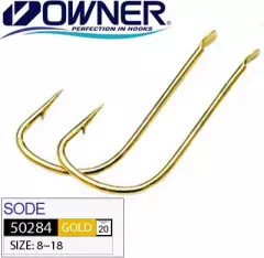 Крючок Owner 50284 Sode №18 Gold 18шт