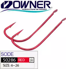 Крючок Owner 50286 Sode №14 Red 16шт