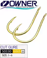 Крючок Owner 50330 Cut Gure №1 Gold 10шт