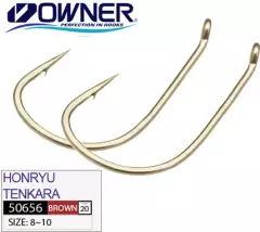 Крючок Owner 50656 Honryu Tenkara №9 Brown 12шт