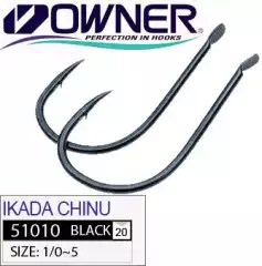 Крючок Owner 51010 Ikada Chinu №5 Black Chrome 17шт