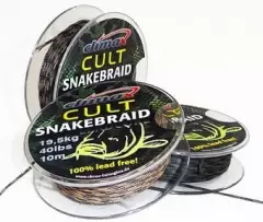 Ледкор без свинца Climax CULT Snake Braid 30lb 10m silt