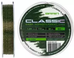 Леска Brain Classic Carp Line 3D camo 150m 0.28mm