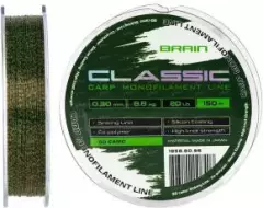 Леска Brain Classic Carp Line 3D camo 150m 0.30mm