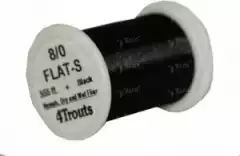 Монтажная нить 4Trouts Flat-S 8/0 Black 555ft