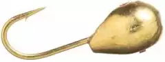 Мормышка Fishing ROI Капля с отверствием 3.0мм золото