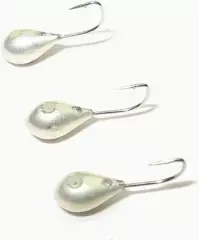 Мормышка Киселевская капля D2.5 серебро