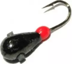 Мормышка Riga капля с кембриком 3мм черная 128030-04