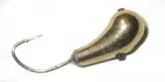 Мормышка Stream чесночинка с кембриком 1535 золото