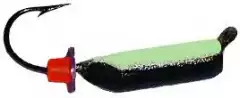 Мормышка вольфрамовая 376 Столбик черный #3 с фосфором 1.1g