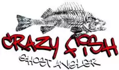 Наклейка Crasy Fish Ghost Angler 120*80мм на прозрачном