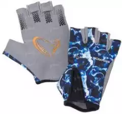 Перчатки Savage Gear Marine Half Glove Sea Blue L