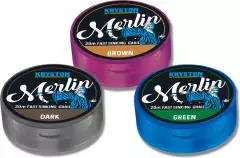 Поводковый Kryston Merlin Fast Sinking Supple Braid 25lb 20m Weed Green мягкий