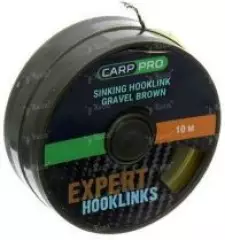 Поводковый материал без оболочки Carp Pro Sinking Hooklink Gr.Brown 10m 15lb