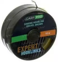 Поводковый материал без оболочки Carp Pro Sinking Hooklink Gr.Brown 10m 25lb