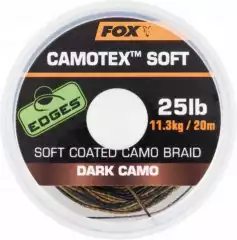 Поводковый материал Fox Camotex Soft Dark Camo 20lb 20m