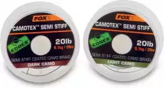 Поводковый материал Fox Edges Camotex Semi Stiff - Light Camo 20lb - 20m