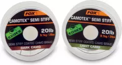 Поводковый материал Fox Edges Camotex Semi Stiff - Light Camo 25lb - 20m