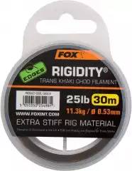 Поводковый материал Fox Edges Rigidity - Trans Khaki 25lb/0.53mm