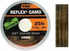 Поводковый материал FOX Reflex Soft sinking Braid Camo 20m 20lb CAC749