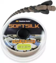 Поводковый материал Tandem Baits Softsilk 20m 25lb Gravel