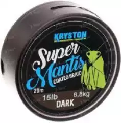 Поводковый материал в оплетке Kryston Super Mantis 20m 15lb Dark Silt