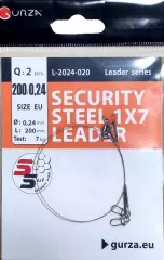 Поводок Gurza SECURITY STEEL 1x7 LEADER 2шт/уп 200мм/0.21 5kg