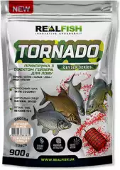 Прикормка REAL FISH TORNADO Плотва КОРИАНДР-ВАНИЛЬ 900g