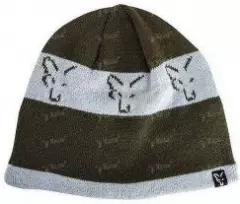 Шапка вязаная FOX Beanie green-silver CPR992