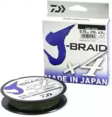 Шнур Daiwa J-Braid x4 135m 0.07mm Dark Green