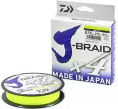 Шнур Daiwa J-Braid x4 135m 0.07mm Yellow