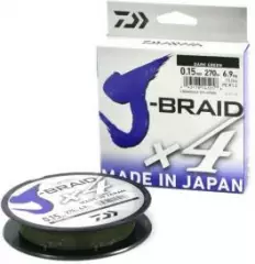 Шнур Daiwa J-Braid x4 270m 0.15mm Dark Green