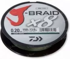 Шнур Daiwa J-Braid x8 150m 0.06mm Dark Green