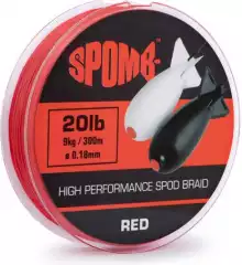 Шнур для спода Fox Spomb Braid 300m 9kg 20lb RED 0.18mm