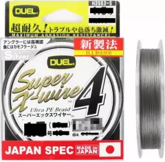 Шнур Duel Super X-Wire 4 150m 0.21mm 10kg Silver #1.5