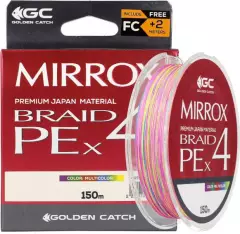 Шнур GC Mirrox PE X4 150м Multicolor #0.8