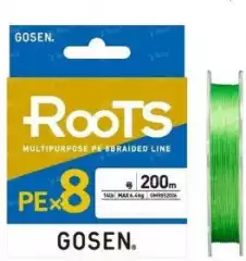 Шнур Gosen Roots X8 200m light green #1.2 25lb