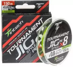 Шнур Intech Tournament Jig Style PE X8 150м Lime Green #1.2 17.6lb