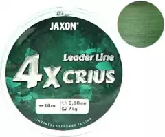 Шнур Jaxon Crius 4x Leader Line 10m 0.04mm темно зеленый