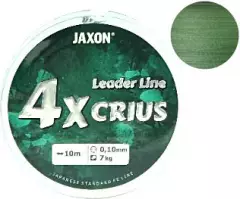 Шнур Jaxon Crius 4x Leader Line 10m 0.06mm темно зеленый