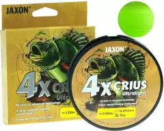 Шнур Jaxon Crius 4x UltraLight Flash 0.042mm 150m ярко зеленый