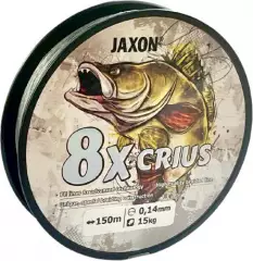 Шнур Jaxon Crius 8x 0.10 150m серый