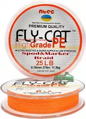 Шнур Ntec FlyCat 137m Orange 0.08mm