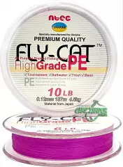 Шнур Ntec FlyCat 137m Pink 0.10mm