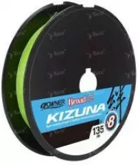 Шнур Owner Kizuna x8 Broad Pe super chartreuse 135m 0.13mm