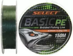 Шнур Select Basic PE 150м 0.06мм темно зеленый 6lb/3.0кг