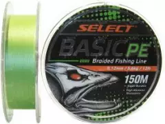 Шнур Select Basic PE 150м 0.12мм салатный 12lb/5.6кг