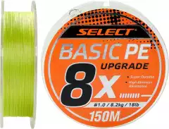 Шнур Select Basic PE 8X Light Green 150m #0.8/0.12mm 14lb/6kg