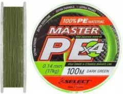 Шнур Select Master 100м 0.16 темно зеленый